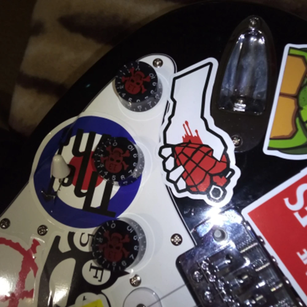 4 pcs schädel elektrische gitarre knöpfe guitar speed control volume tone knöpfe potentiometer knob für lp sg tl st stil gitarre f