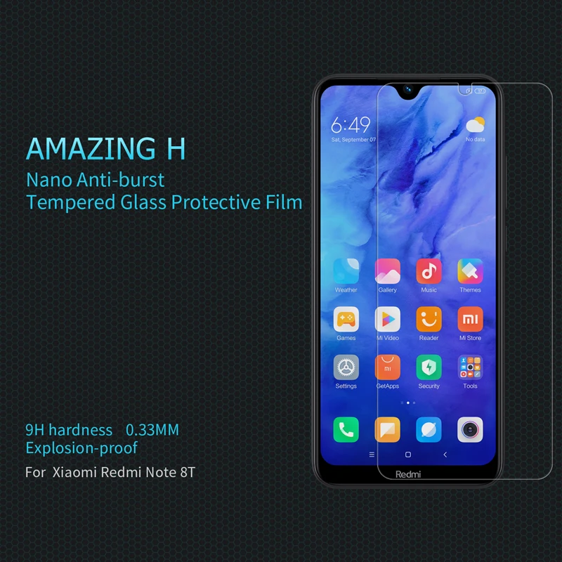 Закаленное стекло Nillkin H 0 33 мм для xiaomi redmi Note 8 PRO защита экрана 9H 7 note 8t|tempered glass screen