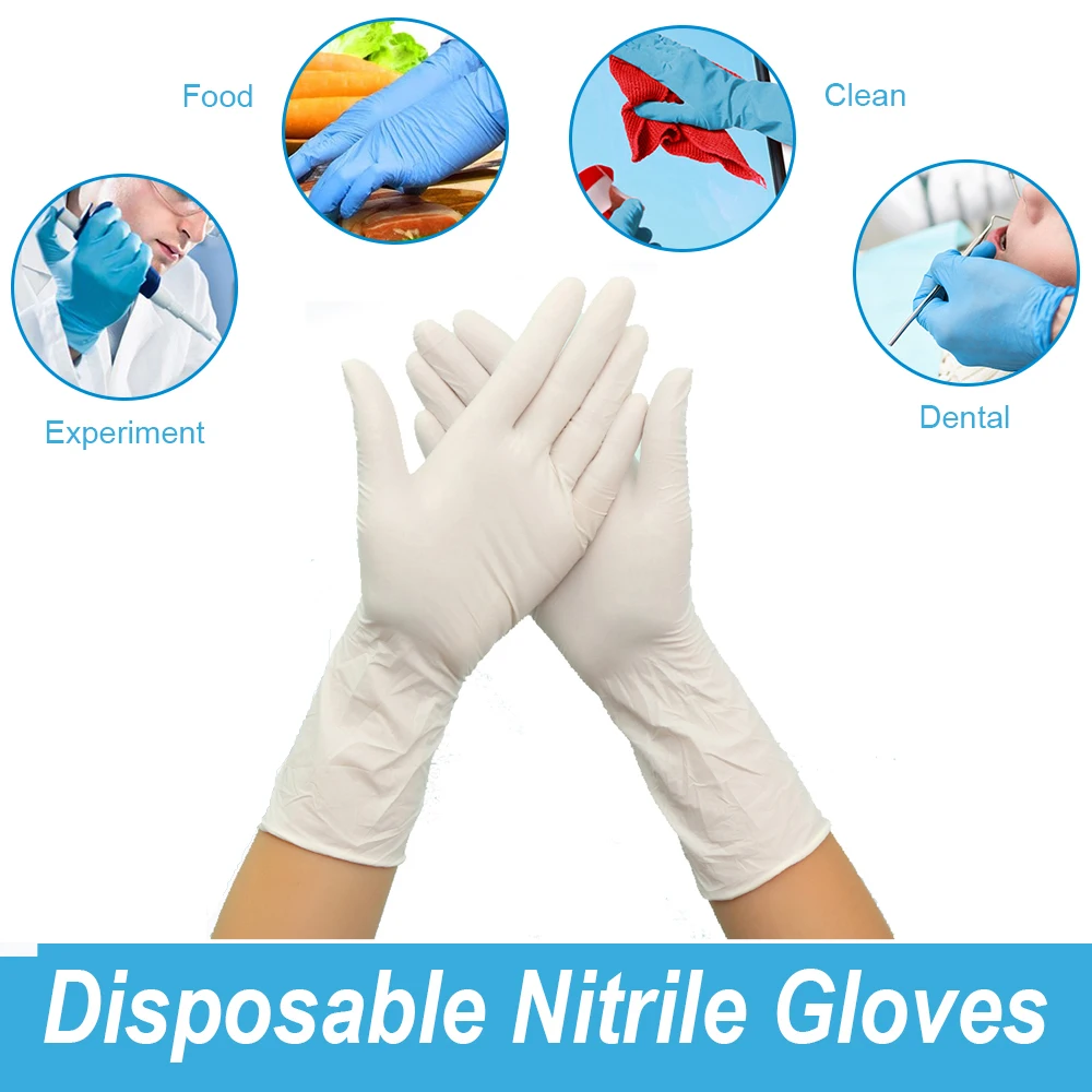 

Перчатки нитриловые одноразовые для лабораторной электроники, 20/50/100 шт.