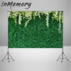 Виниловый фон для фотосъемки с изображением зеленой травы, цветов, украшения для свадебной вечеринки, баннера, дня рождения