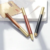 jnmzaum brand new item wood brass metal roller pen high quality student and office gift gel pens promotional ballpoint pen set