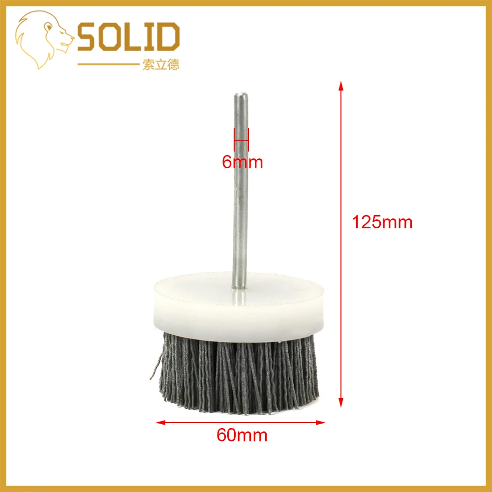 

Abrasive Wire Brush 40-100mm Nylon Abrasive Wire Polishing Wheel for Wood Carving Furniture Drill Rotary Buffing Tools