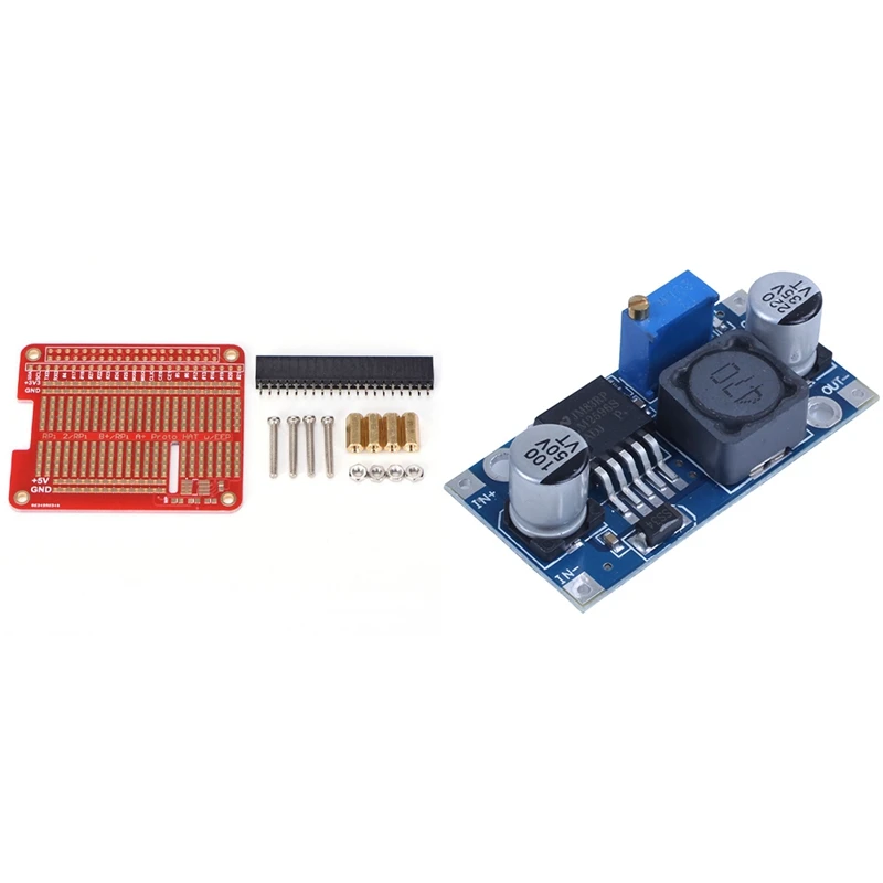 

1 Набор, защита для шляпы Proto для Raspberry Pi 3 и Raspberry Pi и 2 шт. LM2596