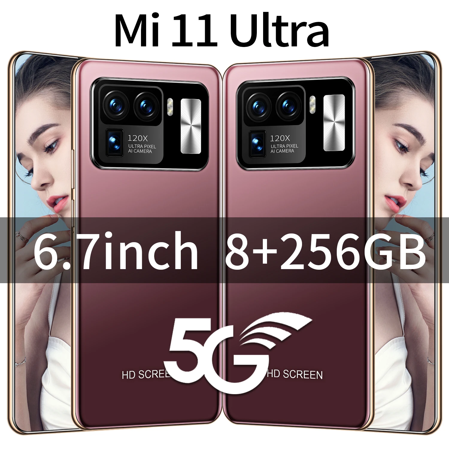 

Hot Sell Global Version Mi11 Ultra 6.7"Smartphones Multi-Language 8+256G Water Drop Screen Mobilephone Face Unlock 5G Cellphone