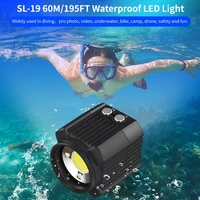 seafrogs 2000lumens super bright rgb video light 60m195ft waterproof led light mini underwater photographic lighting