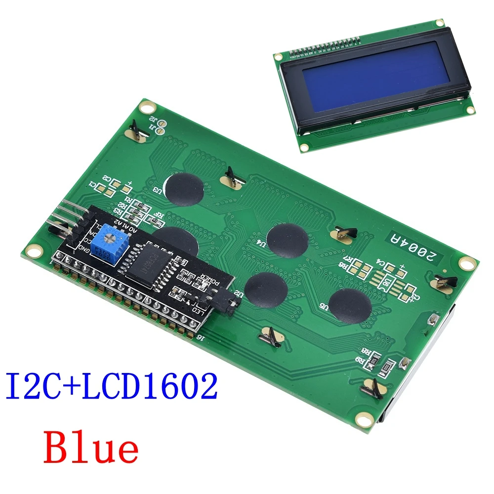 I2C LCD2004 Blue Межсоединений интегральных схем/I2C/TWI 2004 серийный синий зеленый Подсветка ЖК-дисплей модуль для Arduino UNO R3 MEGA2560 20х4, ЖК-дисплей 2004 - Цвет: I2C LCD2004 Blue