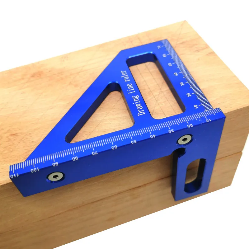 Woodworking Ruler Square Layout Miter Triangle 45 Degree 90 Metric Gauge Fnicel Measure Tools | Инструменты
