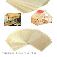 various sizes wooden plate balsa wood sheets for diy house ship aircraft boat model toys 100100 150100 200100 300100x1mm