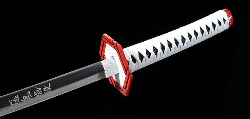 Anime Demon Slayer: Kimetsu No Yaiba Tomioka Giyuu Real Steel Sword Weapons Cosplay Props-Free Shipping
