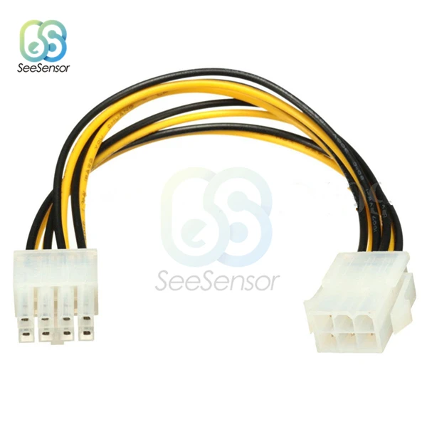 6Pin to 8Pin 4 Pin Female to 8 Pin Male 6 Pin Female to 6 Pin Male EPS разъем кабельного шнура адаптер PC источник питания ЦП удлинитель - Цвет: 6Pin to 8Pin