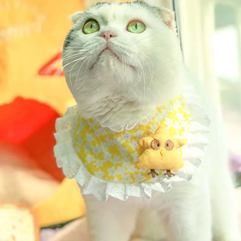 Нагрудники для домашних животных собак кошек бандана милый шарф мягкий удобный