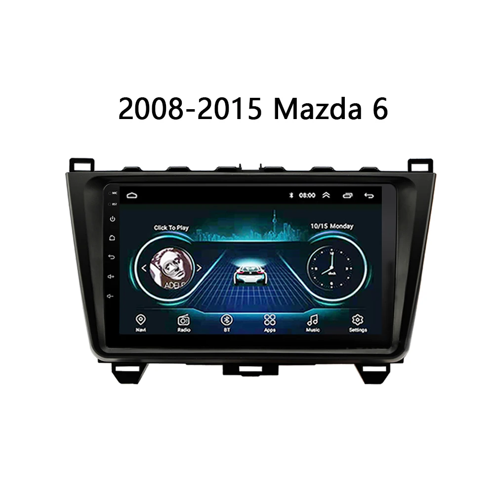 Автомобильное радио для Mazda 6 Rui wing 2008 2015 мультимедийный плеер GPS Android 8 0 Carplay Bluetooth
