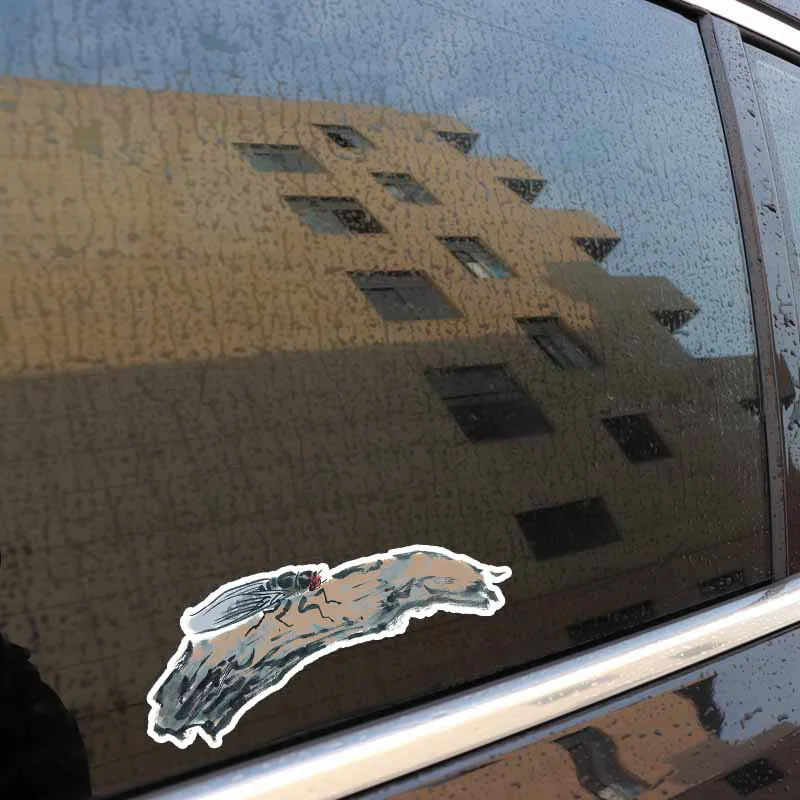 Ebdeckle китайский стиль чернила Цикада ПВХ животное для Авто/бампер/окно/наклейка