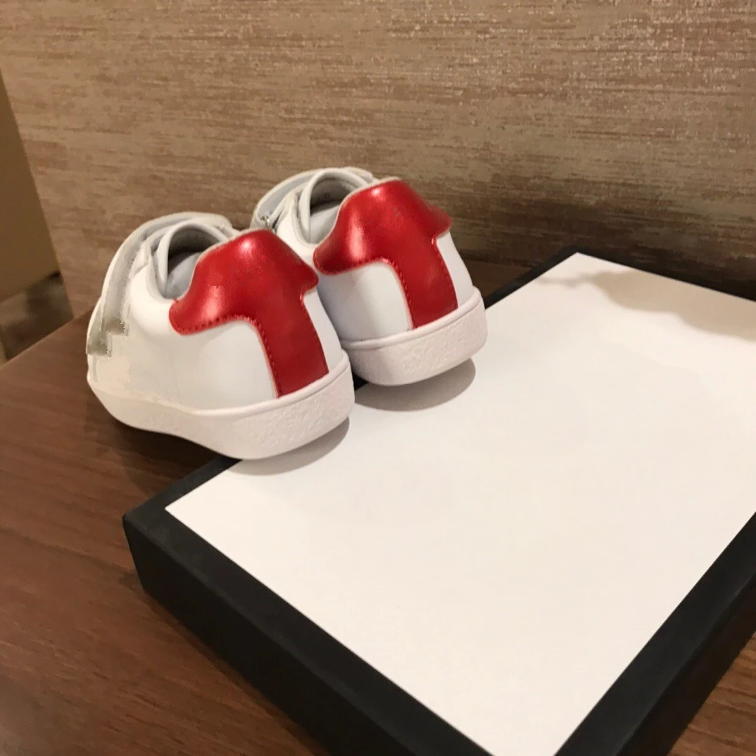 

High end children's shoes men's and women's Velcro small white shoes new casual daddy shoes children's thick soled sports shoes