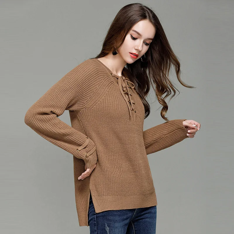 

Women Knitted Turtleneck Sweater Casual Soft Jumper Fashion Slim Femme one