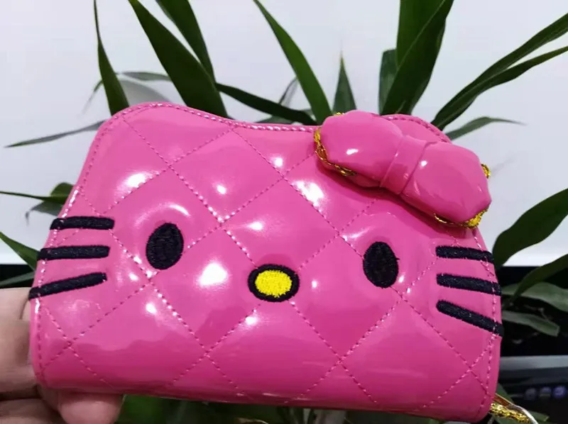 Новинка сумка для карт с бантом Hello kitty Женская мультипликационная Милая посылка