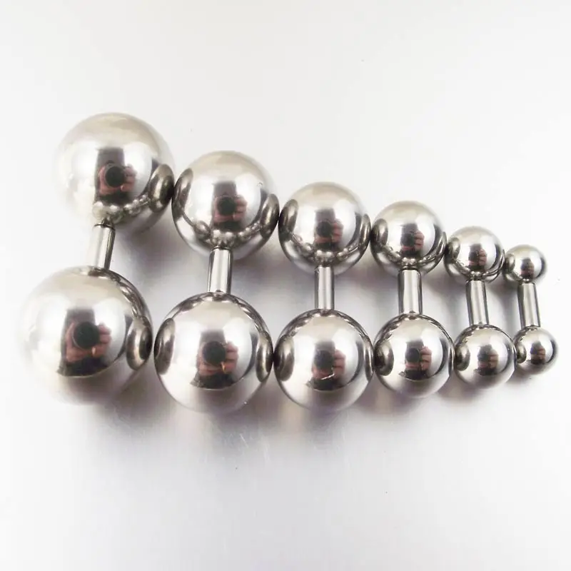 

1 Piece Big Ball 8G 6mm Short Bar Straight Barbell PA Ring Vaginal rings Series ring Nipple Rings Body Piercing Jewelry