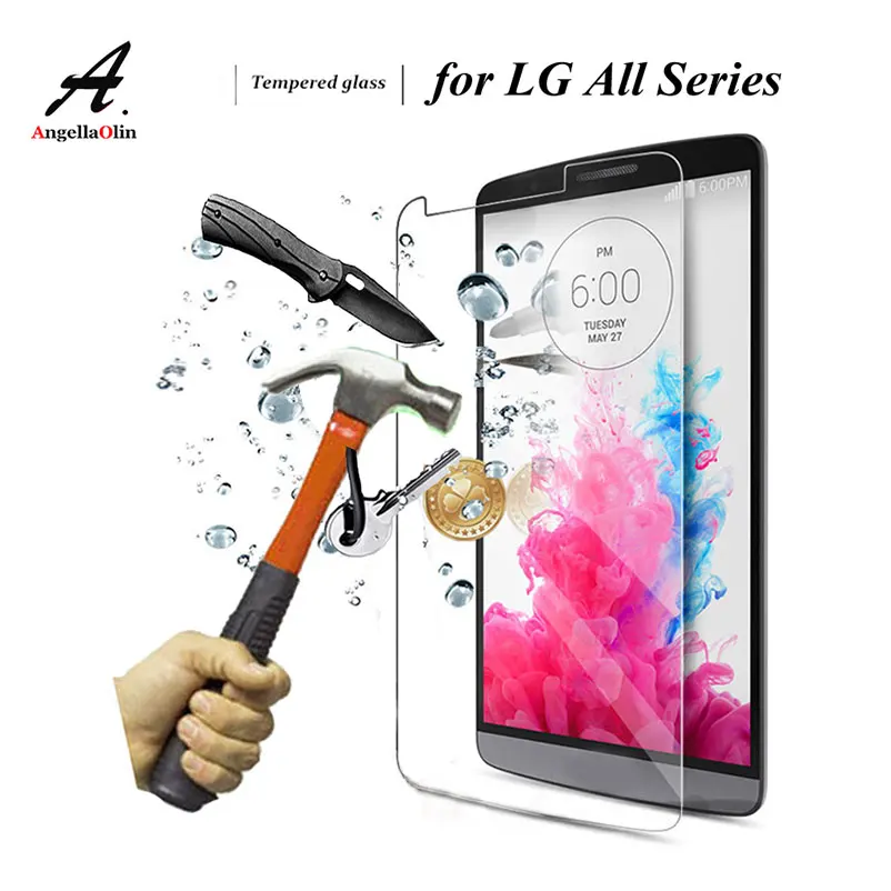 Защитное стекло 9H для LG G7 ThinQ Q6 V10 G6 V30 Plus G4 G5 K10 2016 2017 V20|Защитные стёкла и плёнки