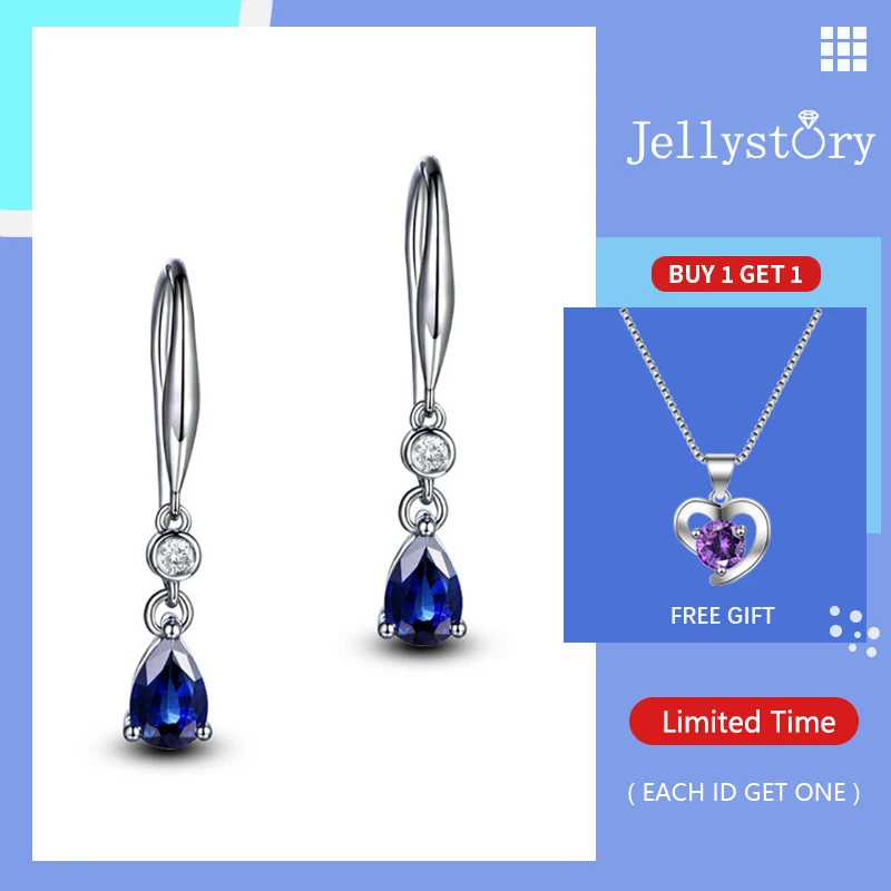 Модные серебряные ювелирные изделия Jellystory 925 серьги в форме капли воды
