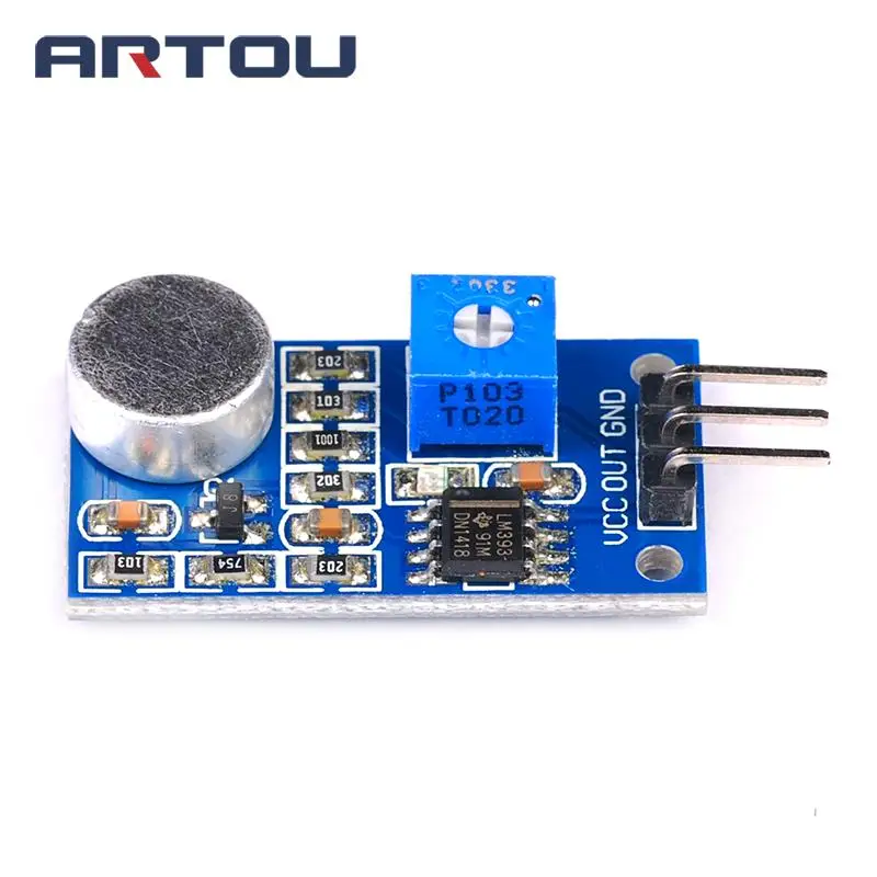 Модуль датчика звукового сигнала микрофона для умного автомобиля 10 шт. |