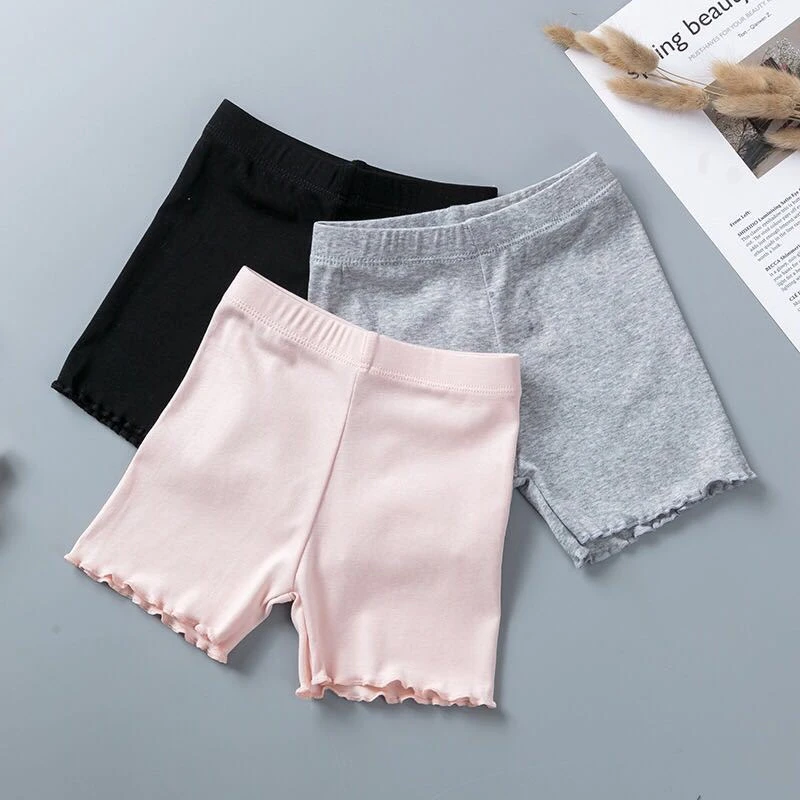 

Girls Safety Pants For Kids Girls Leggings Children Short Pants Pure Color Underwear Breathable Trousers Cotton Pantyhose