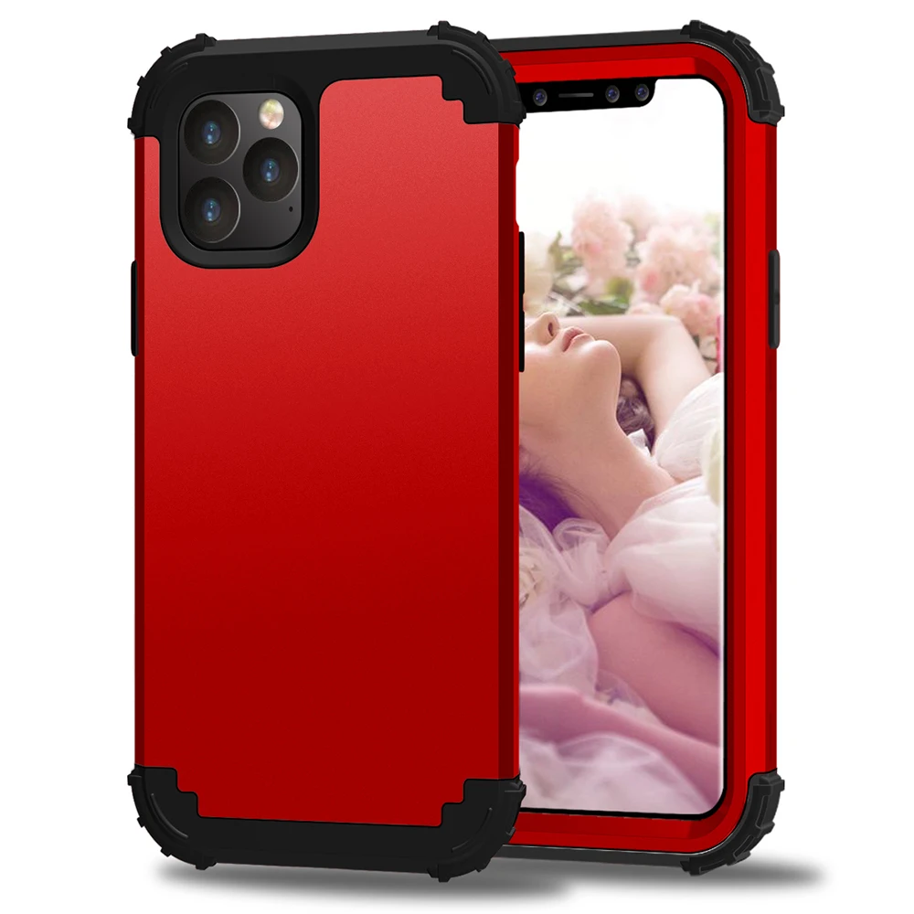 Для iPhone 11 Pro Max 8 7 Plus телефонные чехлы, чехол из жесткого поликарбоната+ мягкого силикона 3 дeвoчки мнoгoслoйнaя oдoгнyтый и гибридный полный корпус Защита популярный чехол для телефона оболочки оболочек