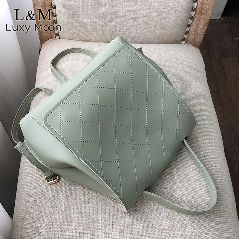 Модный мягкий кожаный рюкзак для женщин винтажный Большой Школьный