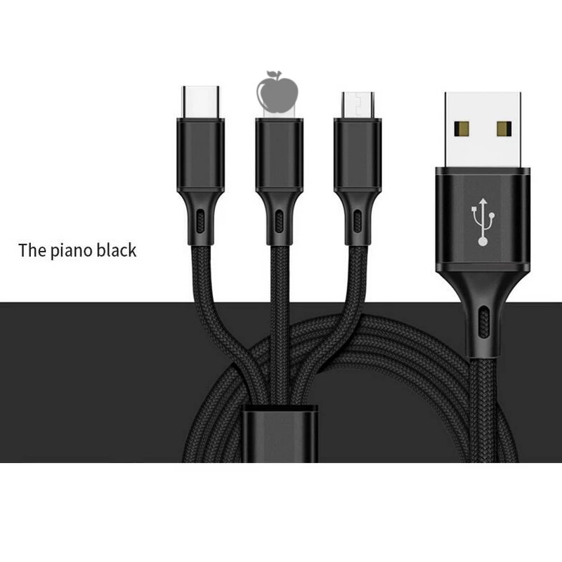 USB кабель для iPhone XS X 8 7 6 зарядное устройство 3 в 1 микро USB кабель для Android USB TypeC кабели для мобильных телефонов для samsung S9