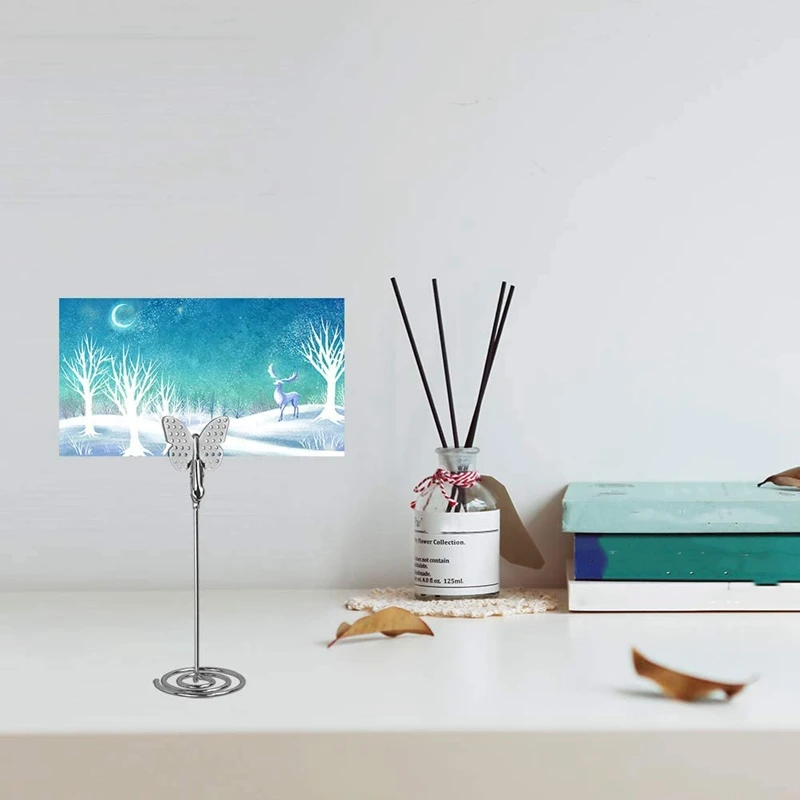 10 шт. держатели для карт с бабочками настольные подставки под номера свадебной