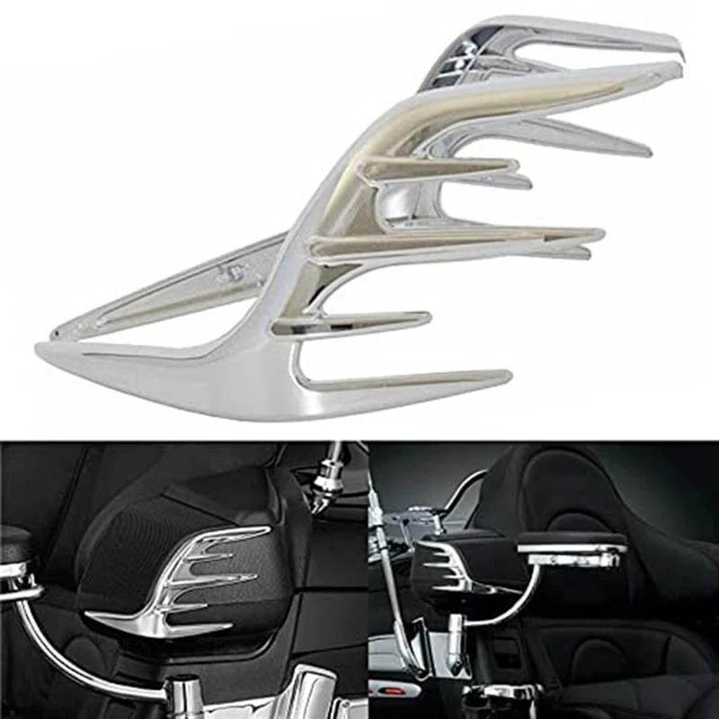 

Motorcycle Rear Passenger Speaker Outer Trim Accent Fins Webbing for HONDA Goldwing GL1800 2006-2017