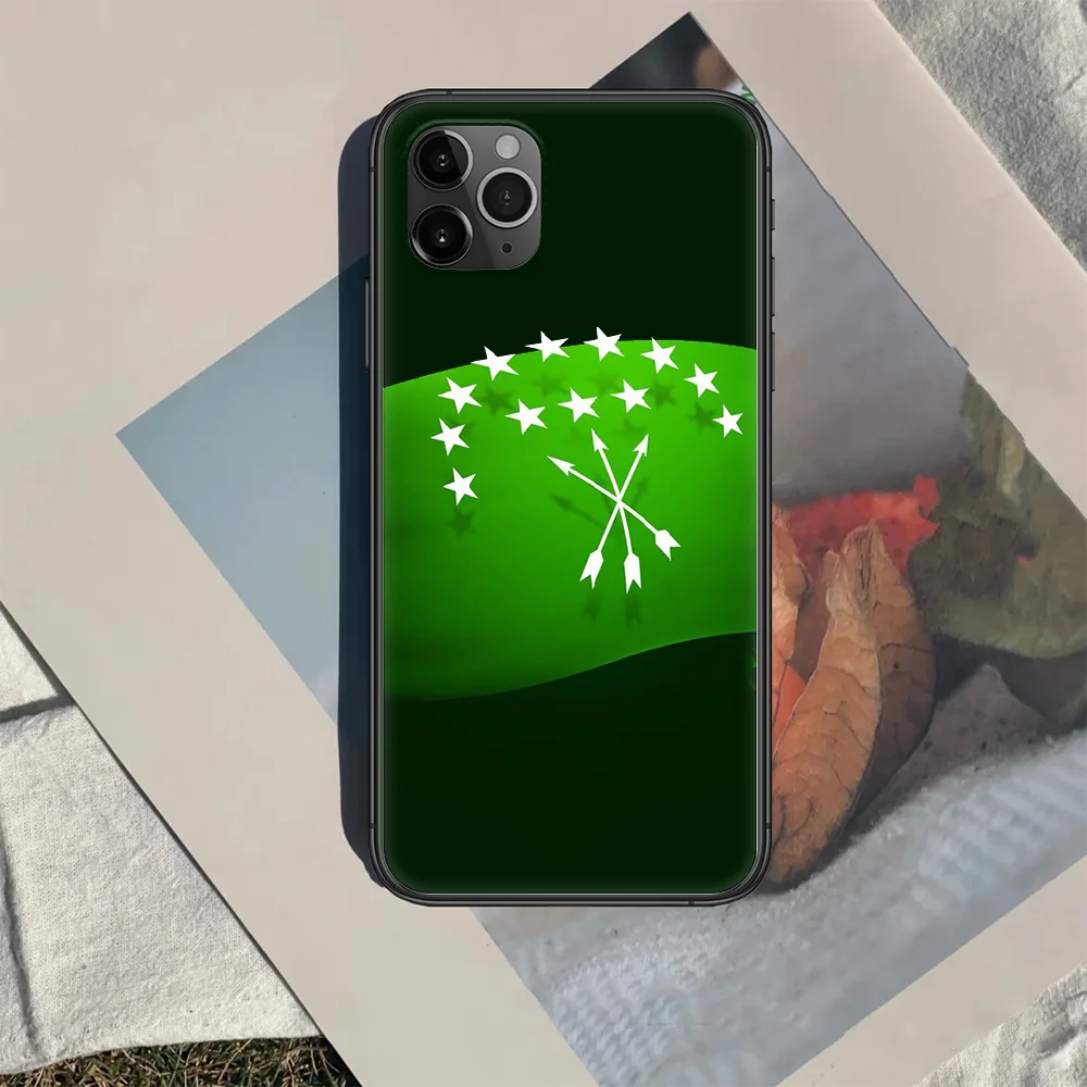 

Adygea Natioanl Flag Phone Case Cover Hull For iphone 5 5s se 2020 6 6s 7 8 12 mini plus X XS XR 11 PRO MAX black Prime Pretty