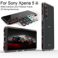 shockproof metal case for sony xperia 5 iii 10 iii 1 iv phone case 3d strong aluminum bumper camera lens protective frame cover