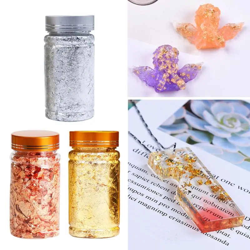 

3g Foil Decorative Paper Resin Mold Fillings Shiny Sequins Glitters Filling Findings Materials Resin Jewelry Making Tools