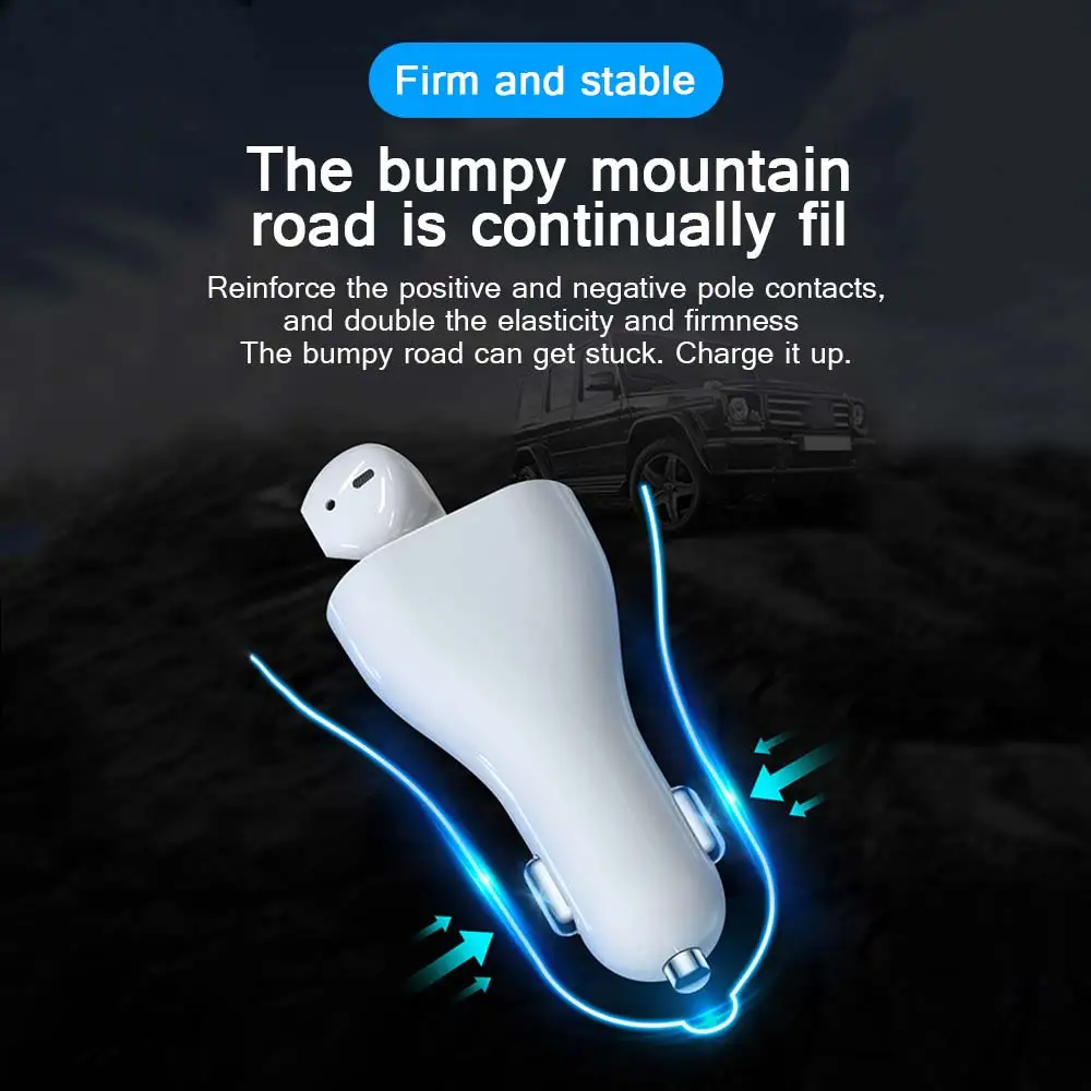 Charger Bleutooth Earphone Automatic Pairing Vehicle Car Bluetooth Headset Universal Safe Wireless Headphones | Автомобили и