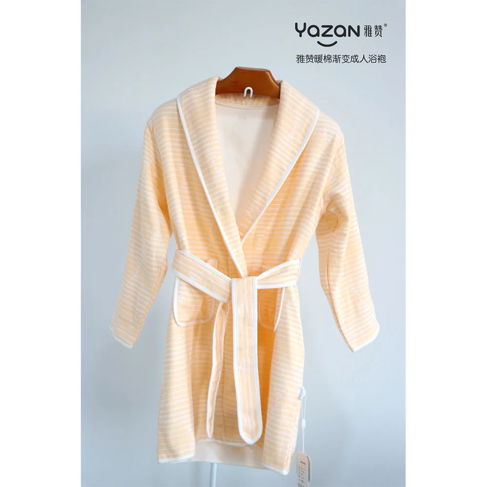 Yazan Women's Bathrobe 100% Cotton Gauze Ultra High Quality Pajamas Robe Warming Breathable Soft Comfortable Temperament clothes