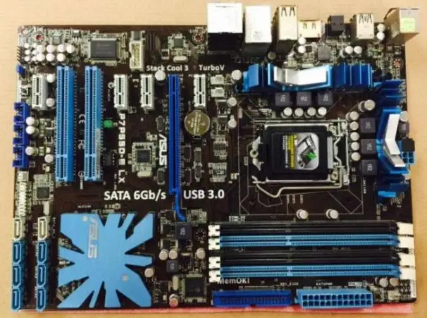 

ASUS P7P55D-E LX mainboard LGA 1156 DDR3 for i3 i5 i7 cpu 16GB USB2.0 USB3.0 P55 USED Desktop motherboard