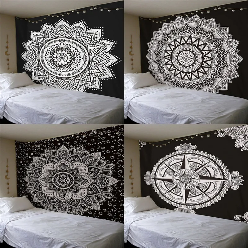 Прямая поставка Индийский Мандала гобелен в стиле бохо домашний Декор настенный