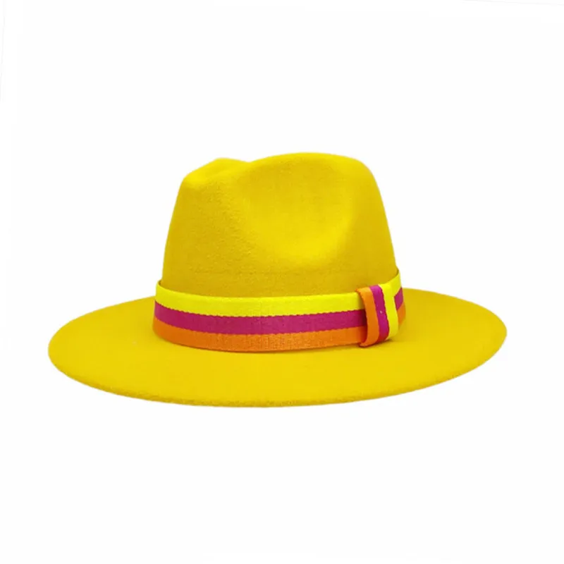 

Зимняя шерстяная фетровая шляпа с широкими полями для мужчин и женщин, женские фетровые шляпы из искусственной шерсти, джазовая шляпа, фетровая шляпа-котелок, оптовая продажа