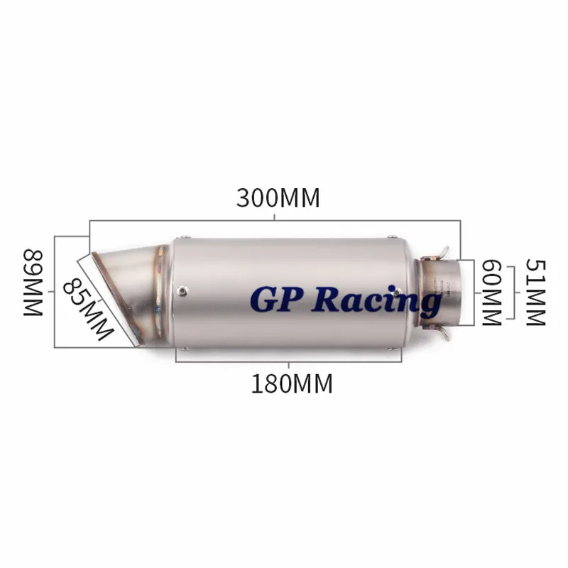 Выхлопная труба для мотоцикла гоночный глушитель велосипеда-внедорожника Кафе