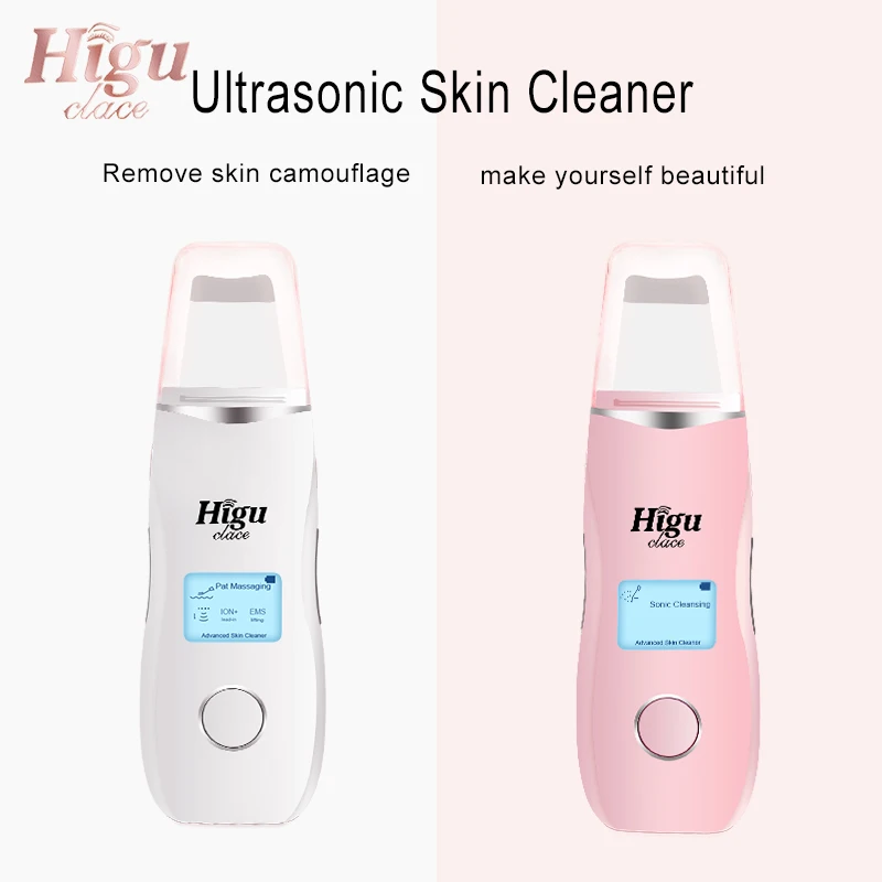 Скраб для кожи лица ультразвуковой очиститель Электрический инструмент спа акне