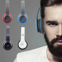 foldable wireless headphone 9d hifi bass music bluetooth headset stereo gaming headband earphone with mic for xiaomi cell tablet