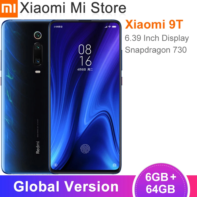 Глобальная версия Xiaomi Mi 9T Redmi K20 смартфон 6 ГБ 64 Гб Snapdragon 730 48MP + 20MP 39 &quotAMOLED дисплей