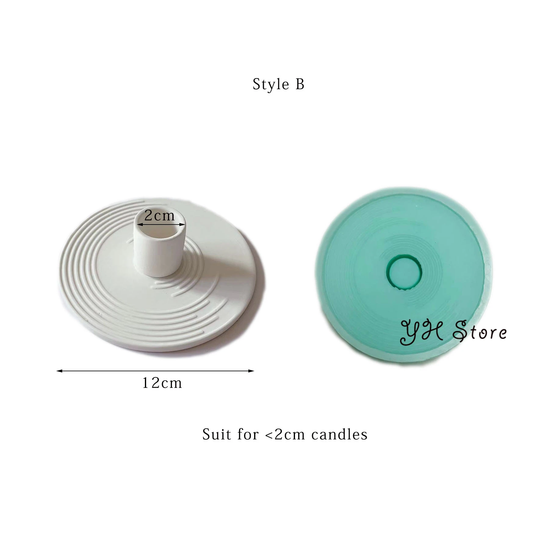 Подсвечник бетонная форма силиконовая для свечей подсвечника минималистичный