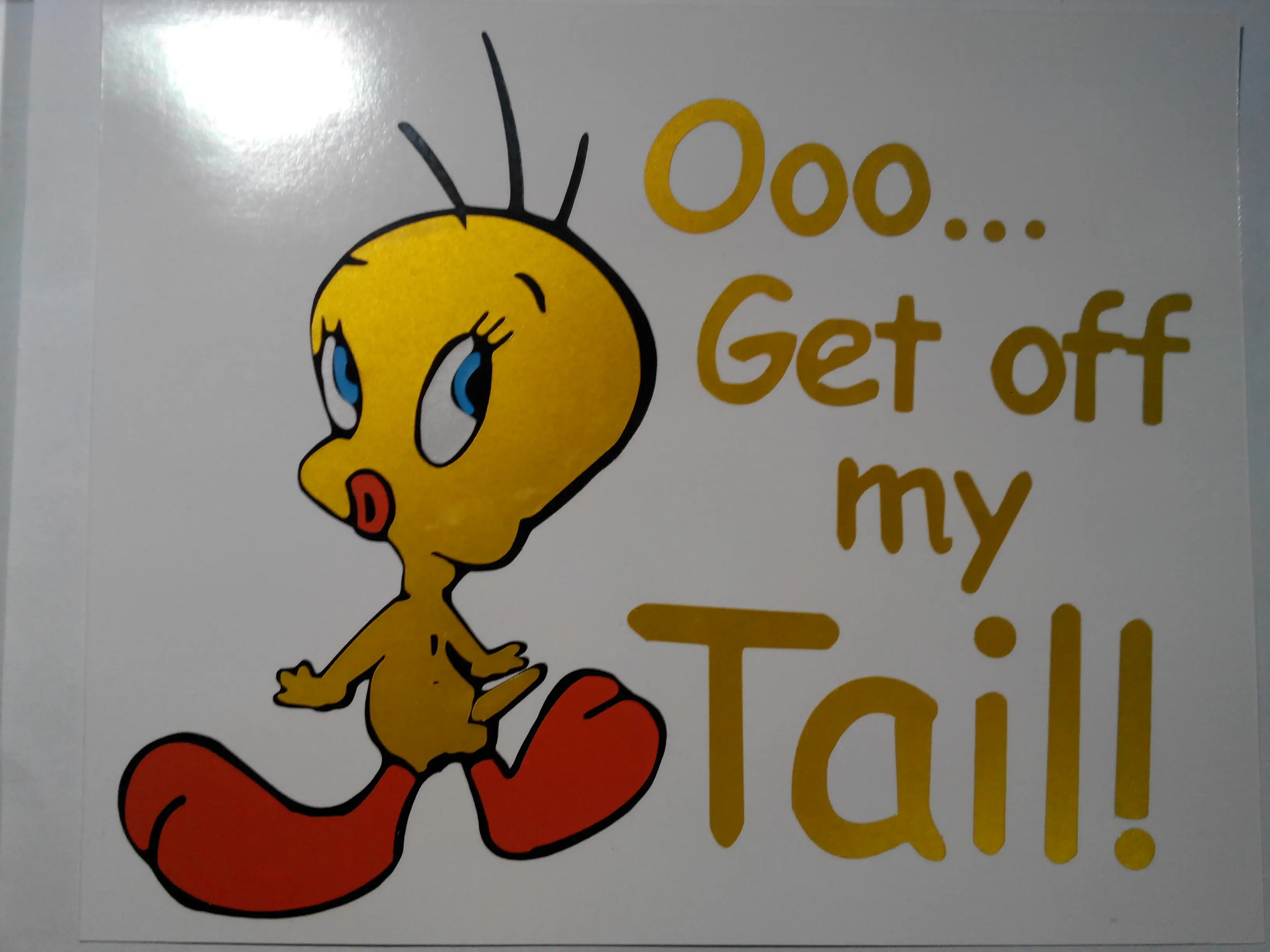 YO4 Tweety Bird/снимите Мой хвост/наклейка для Apple Macbook Pro Air виниловый ноутбук