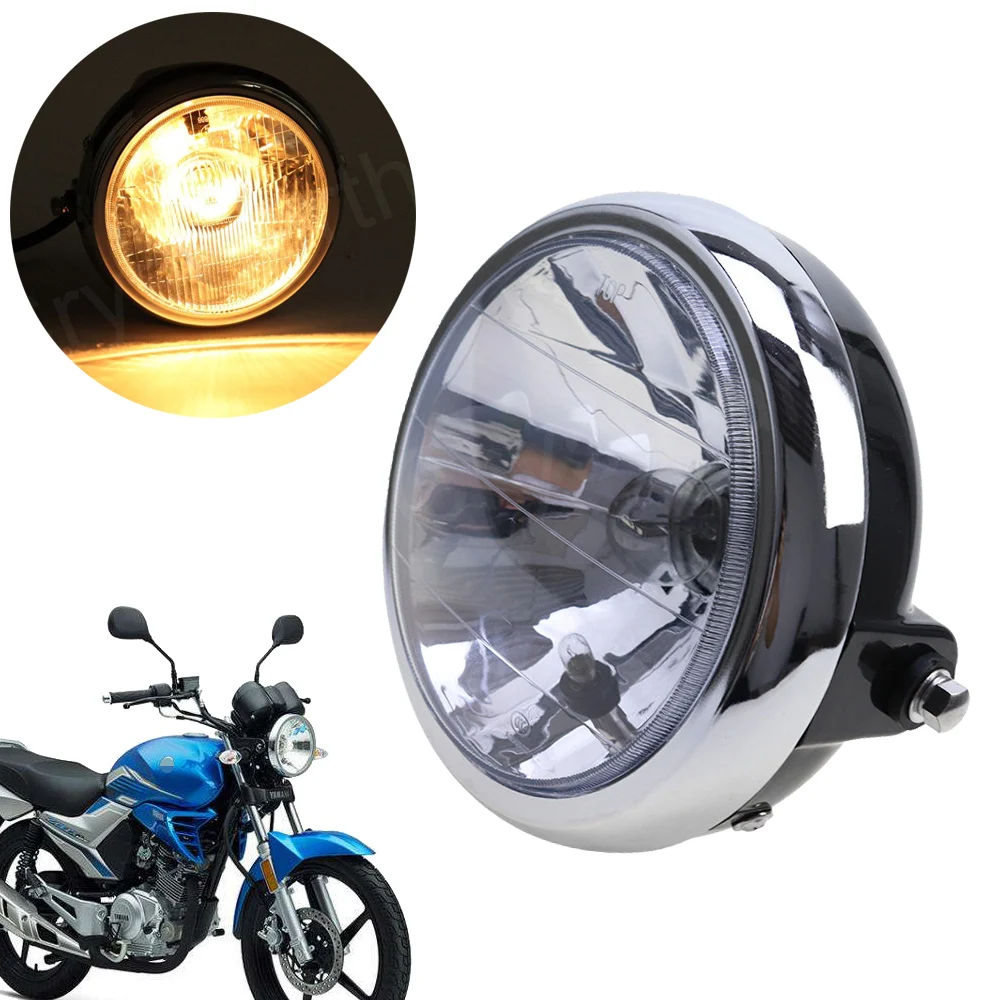 Передняя фара для мотоцикла 7 дюймов Yamaha YBR125 YBR 125 2002 2013 2003 2004 2005 2006 2007 2008| |