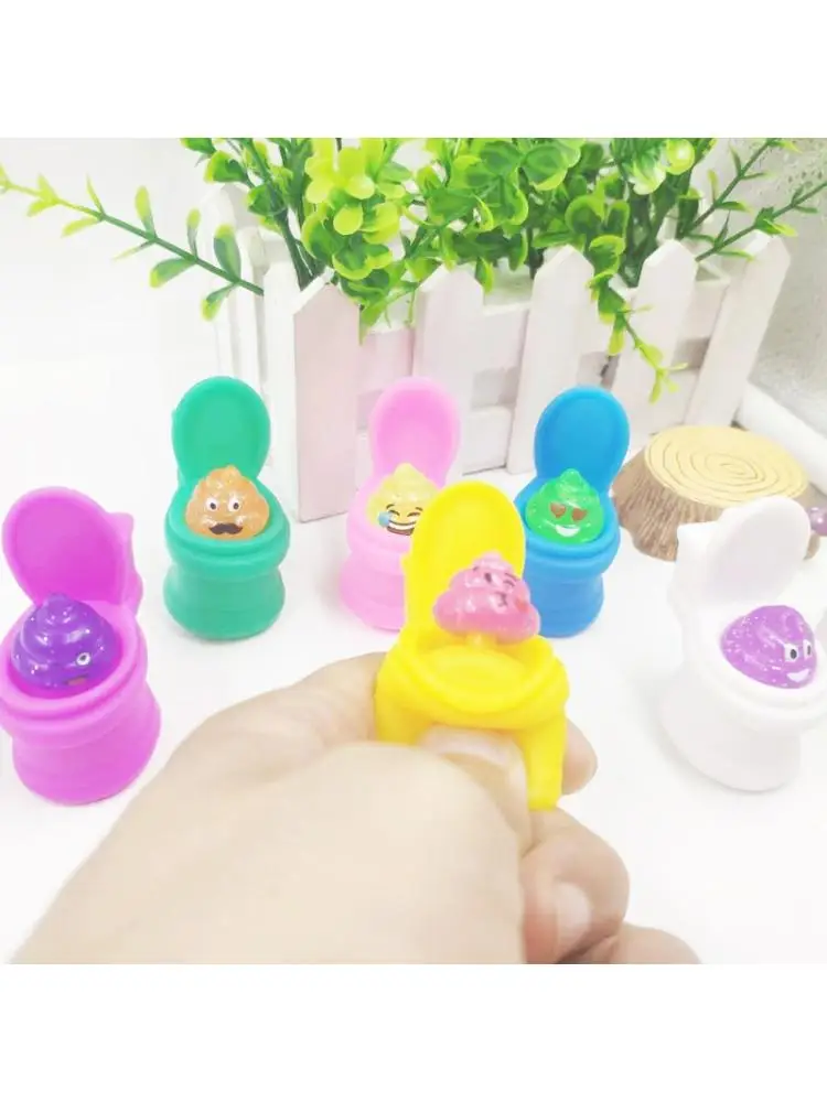 Squeeze Toilet Poop Toy with Realistic Appearance Jokes Tricky Toy Creative
