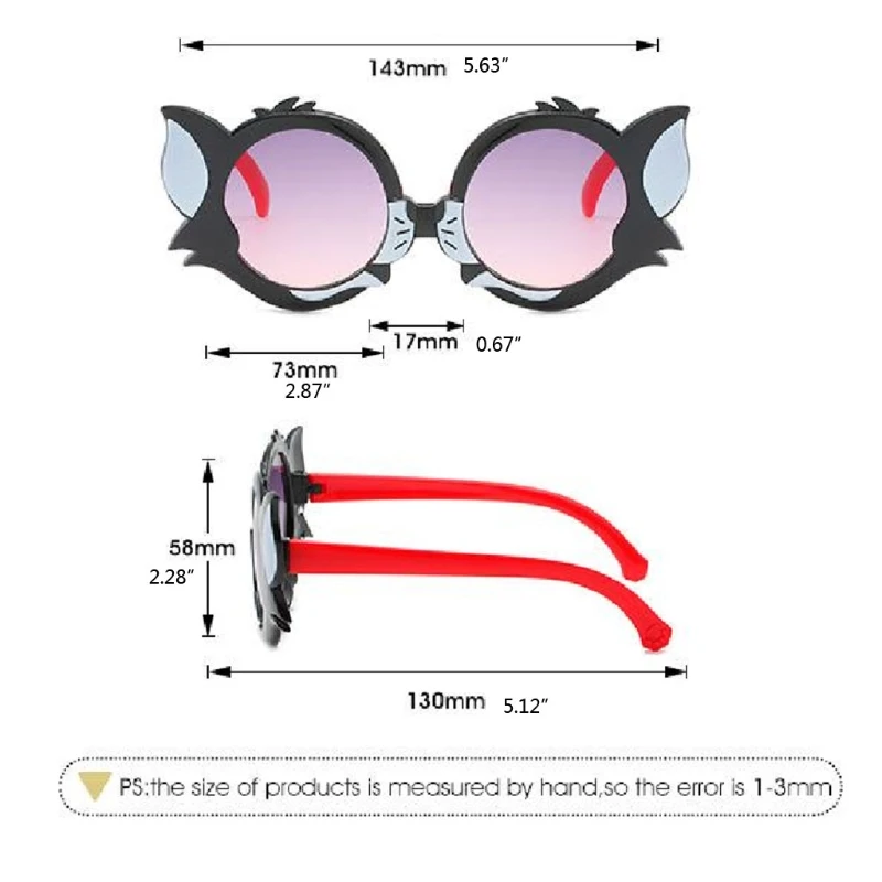 

2 Pcs/Set Children Baby Sunglasses Hair Band Set Anti-UV Cartoon Glasses Knotted Bow Headband Kids Photo Props