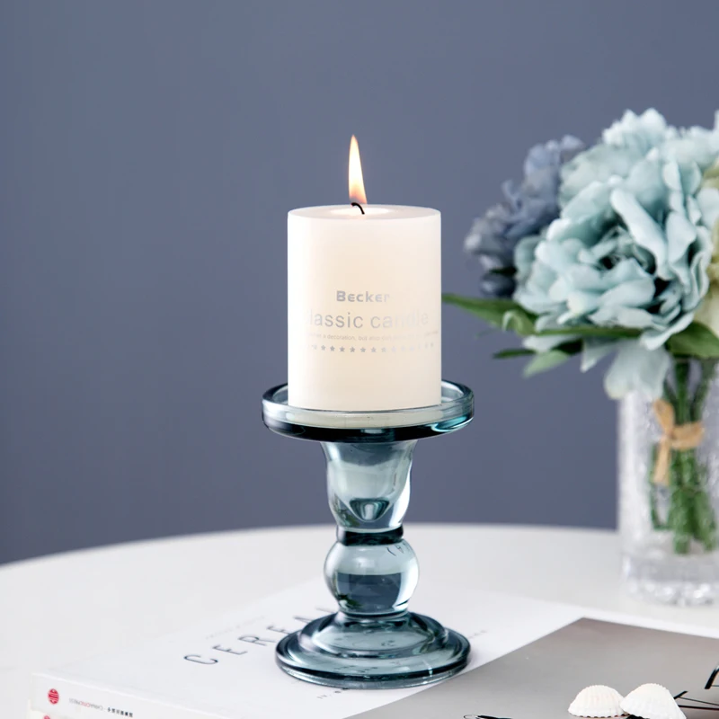 

Nordic Glass Candle Holders Modern Table Centerpieces Decor Candlestick Simple Living Room Candle Holders Home Decor New DA60Z