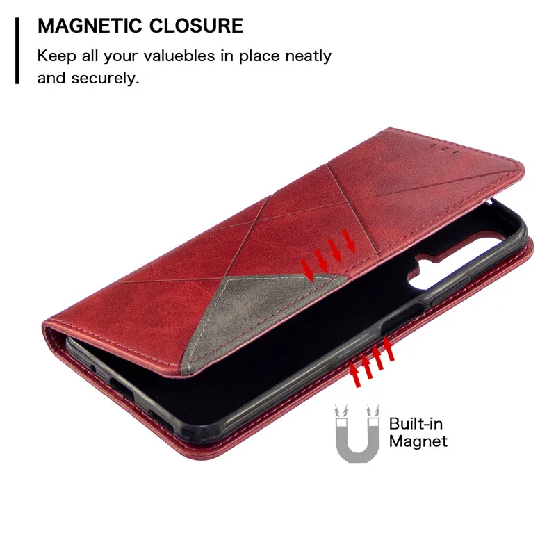 on for huawei nova 5t case magnetic wallet leather flip phone cover for huawei nova 5t 5 t nova5t stand cases with card holder free global shipping