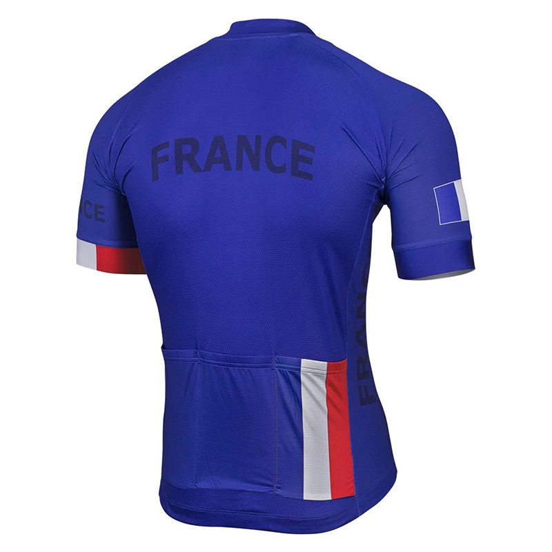 

France 2020 Summer Cycling Jersey Set Bike Road Mountain Race Blue Tops Bicycle Wear Racing Clothing 9D Gel Breathable Ciclismo